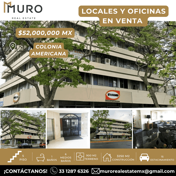 oficina en venta avenida ninos heroes americana guadalajara jalisco pD36hJo